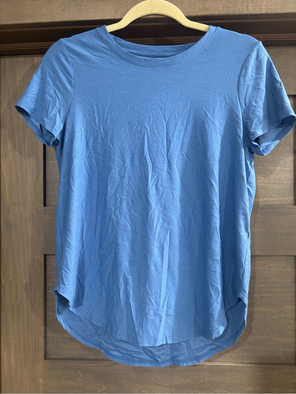 Beyond Yoga Classic Crewneck Short Sleeve Tee in Blue